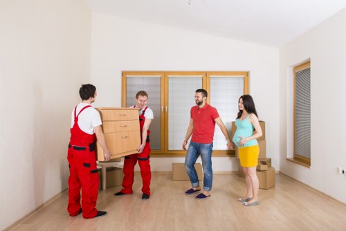 Careful furniture handling during a local house move