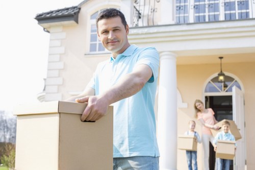 Packing and loading assistance for a man with a van job