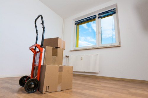 Navigating narrow access during a Belsize Park furniture removal