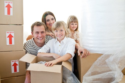 Local team collecting unwanted furniture from a flat