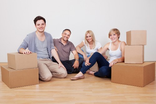 Truck hire for loading furniture and boxes during a Belsize Park move