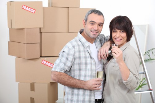 Careful packing and labelling for a Belsize Park business relocation