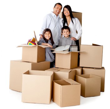 Unpacking boxes in a Belsize Park flat to help a new home feel settled